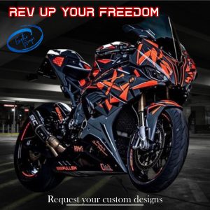 Motor bike -Self Applicate Sticker kits